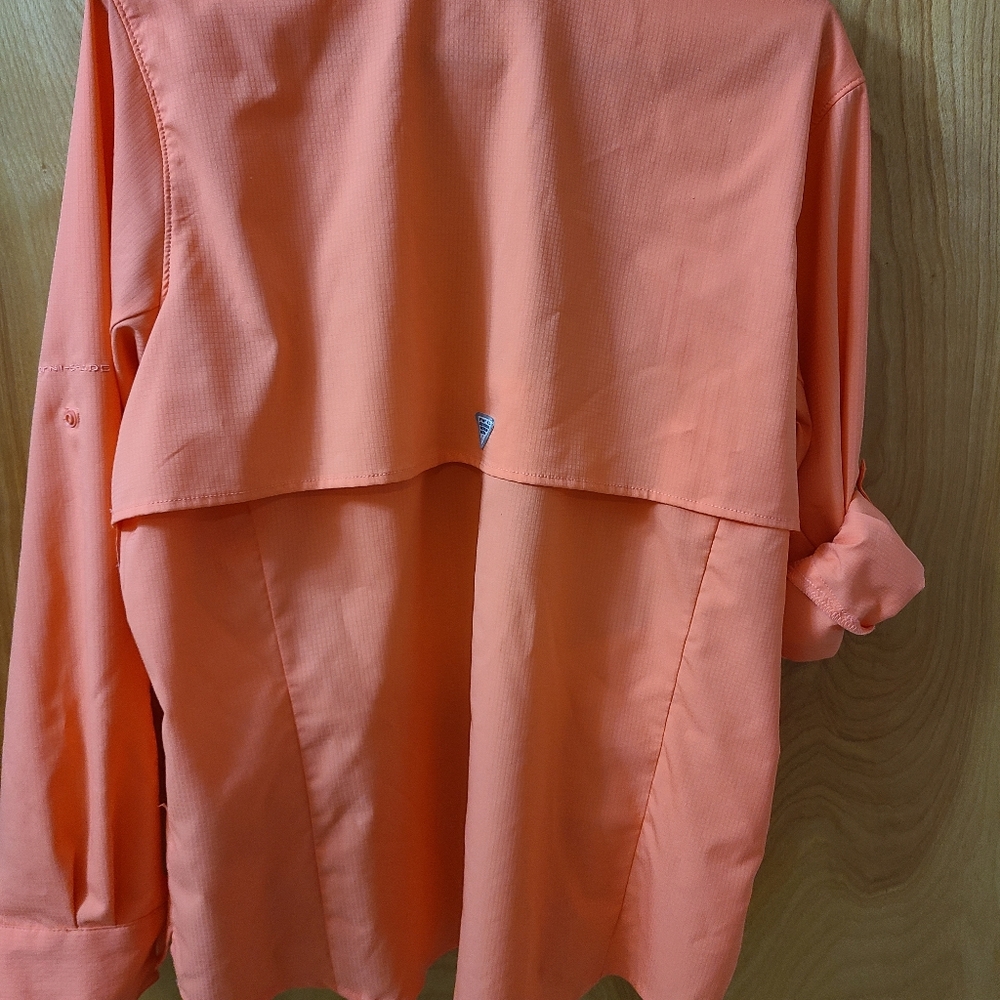 Columbia Vibrant Orange Shirt - Picture 7 of 8